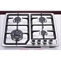 Sabaf Four Burner Square Stainless Steel Gas Hob